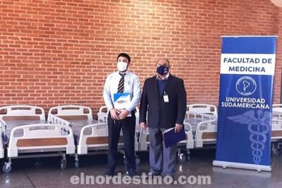 Universidad Sudamericana realizó donación de camas y colchones para uso médico al Hospital Regional de Salto del Guairá