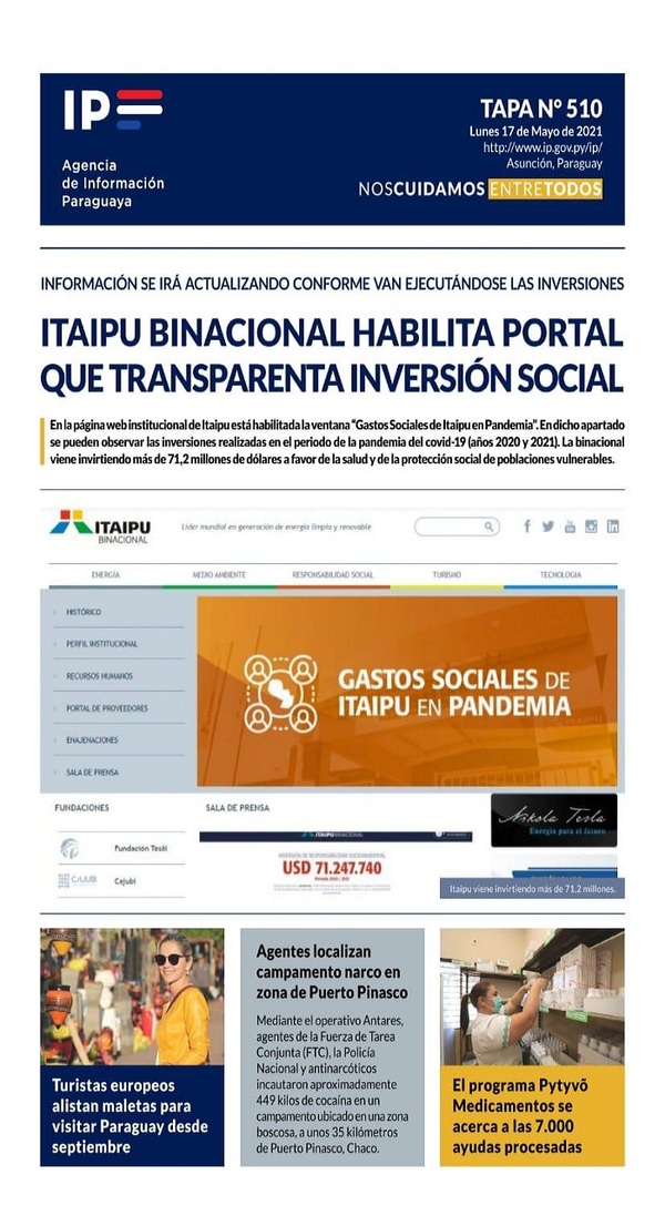 Portadas de este lunes 17 de mayo de 2021