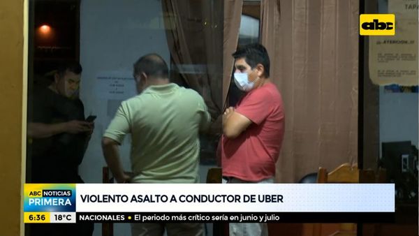 Violento asalto a un conductor de Uber - ABC Noticias - ABC Color