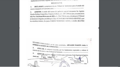Caso San Agustín: anulan absolución de parlasuriano e intendente y ordenan nuevo juicio - Nacionales - ABC Color