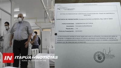 GOBERNACIÓN CUENTA CON MÁS DE GS. 6 MIL MILLONES EN CAJA DEL BNF DEL FONDO DE EMERGENCIA QUE SERÁN EJECUTADO ESTE AÑO.