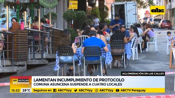 Presidente de Asobar pide igualdad de condiciones en cuanto a espacios en calle para bares - Nacionales - ABC Color