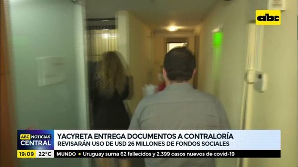 Yacyreta entrega documentos a contraloría - ABC Noticias - ABC Color