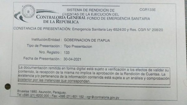 Gobernadores retrucan y afirman que rindieron cuentas de los fondos