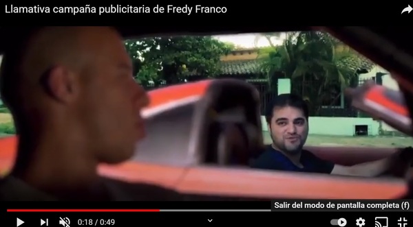 Llamativa campaña publicitaria de Fredy Franco » San Lorenzo PY