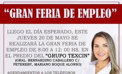 Diario HOY | Candidata a la intendencia de MRA organiza feria de empleos