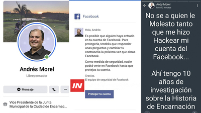 HACKEAN CUENTA DE FACEBOOK DEL CONCEJAL ANDRÉS MOREL