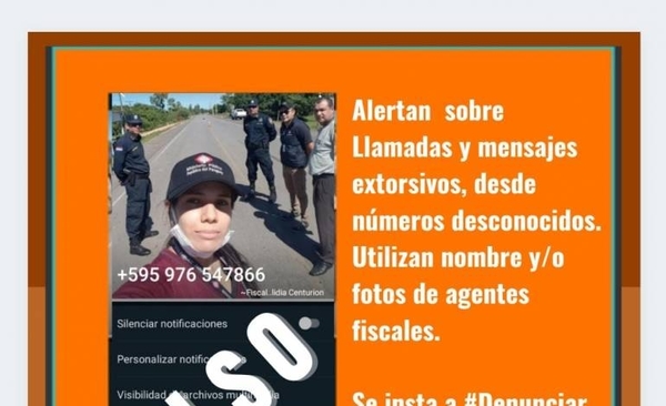 Diario HOY | Alertan sobre extorsiones utilizando nombres y fotos de agentes fiscales