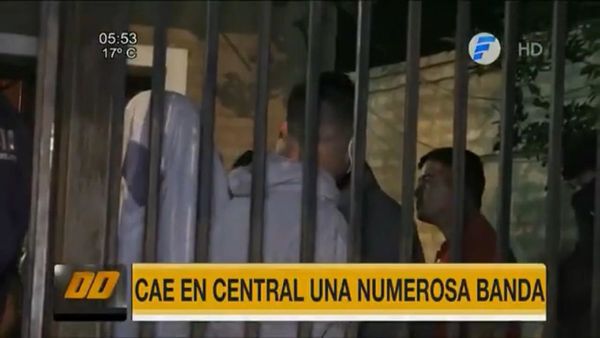 Banda de presuntos asaltantes cae en San Lorenzo