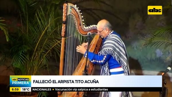 Falleció el arpista Tito Acuña - ABC Noticias - ABC Color