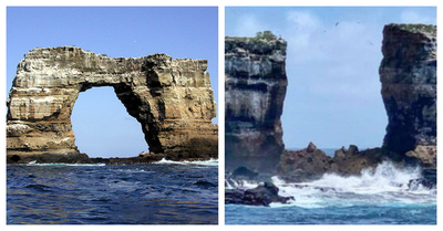 “El Arco de Darwin” comienza a ser llamado como “Los pilares de la evolución” tras su caída - C9N