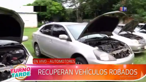 Recuperan vehículos robados en distintos puntos del país