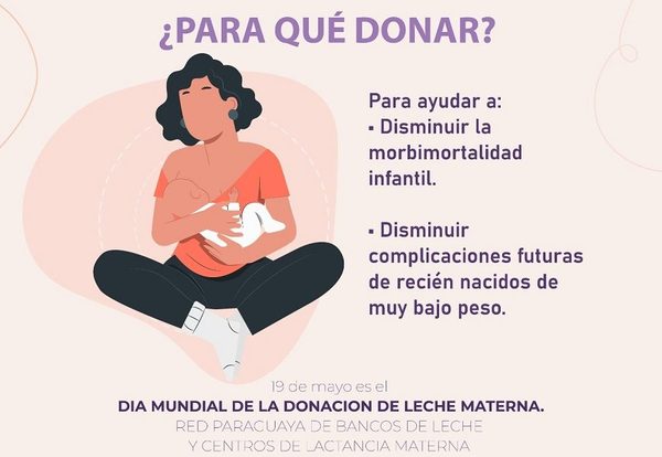 En el día Mundial de la Donación de Leche Materna instan a un acto de amor