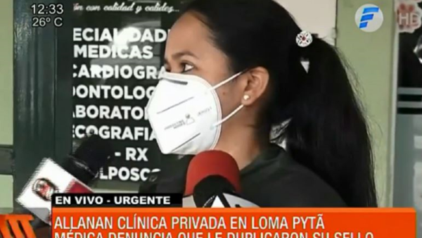 Fiscalía allana clínica privada por presunta falsificación de test de Covid-19