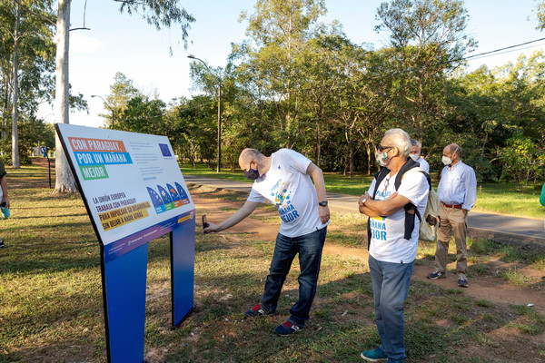 Unión Europea invita a recorrer las cuatro intervenciones urbanas expuestas en el parque Ñu Guasu