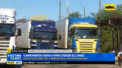 Camioneros anuncian paro desde el lunes - Factor Clave - ABC Color