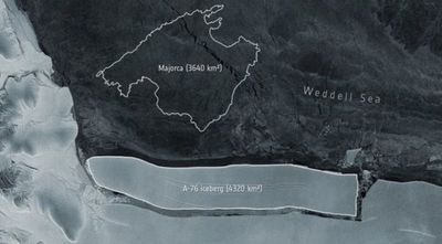El iceberg más grande del mundo se desprende de la Antártida