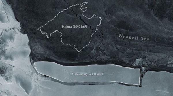 El iceberg más grande del mundo se desprende de la Antártida