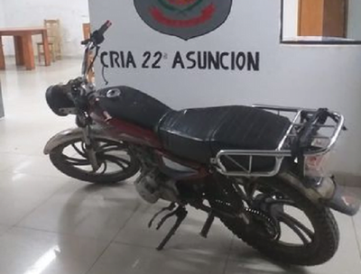 Niño fue detenido por el robo de una motocicleta, notebook y otros objetos - Noticiero Paraguay