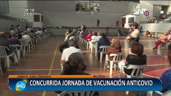 San Lorenzo: Concurrida jornada de vacunación - SNT
