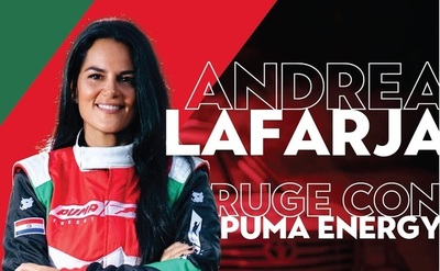 Andrea Lafarja, piloto oficial de Puma Energy