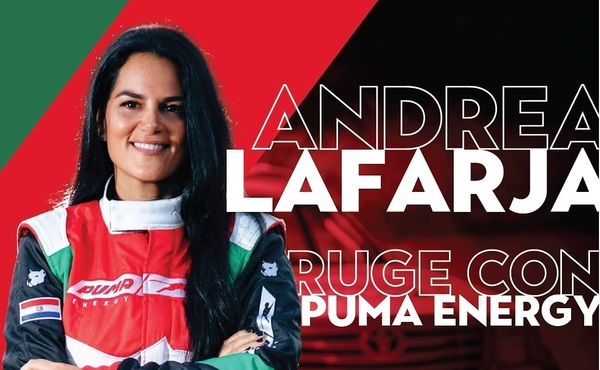 Andrea Lafarja, piloto oficial de Puma Energy