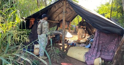 La Nación / Capitán Bado: detectan campamentos con 7 toneladas de marihuana