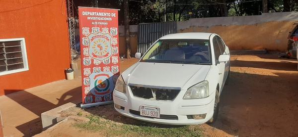 Recuperan vehículo robado en Brasil