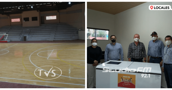 TRASLADAN VACUNATORIO DEL HRE A POLIDEPORTIVO SAN FRANCISCO DE CAMBYRETA