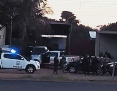 Ambulancia de la Municipalidad de Zanja Pyta involucradado en persecución con la Policía Rodoviaria Federal