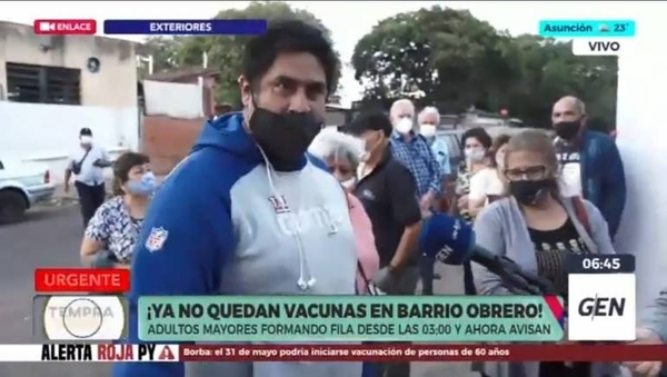 Diario HOY | Madrugaron por vacunas, pero se acabaron: “Traten de no morir en estos días”