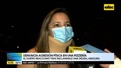 Ciudadana brasileña denuncia agresión física del dueño de una pizzería - ABC Noticias - ABC Color
