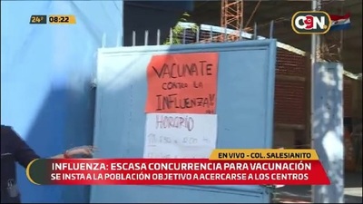 Influenza: Escasa concurrencia para vacunación en el Colegio Salesianito - C9N