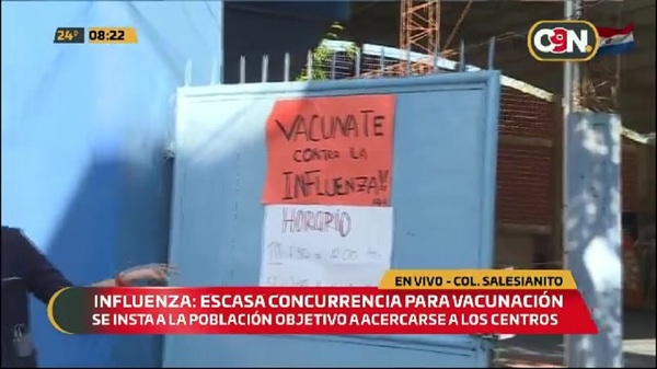 Influenza: Escasa concurrencia para vacunación en el Colegio Salesianito - C9N