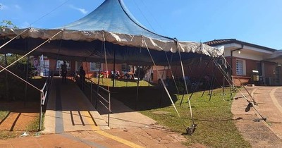 La Nación / Recomiendan retirar carpa de circo del IPS de Encarnación: “Puede ser foco de contagios”