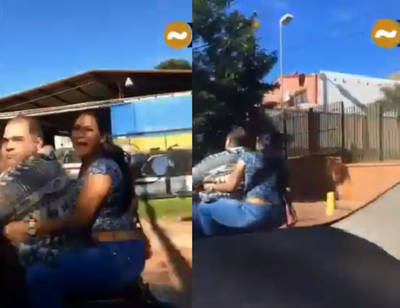 Mujer que pidió auxilio desde una moto declaró que el hombre la amenazaba con la vida de sus hijos | Ñanduti