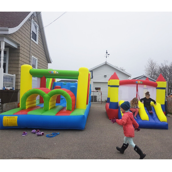 ¡De terror! 4 niños hospitalizados en EEUU luego de que una casa inflable volara por el aire
