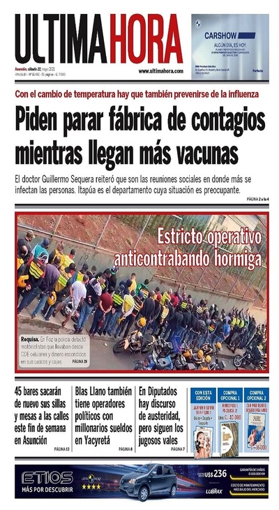 Portadas de este sábado 22 de mayo de 2021