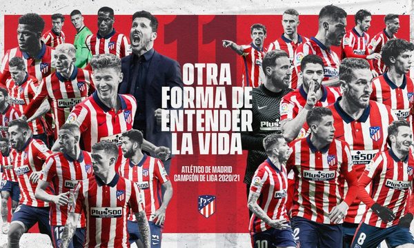 Con gol de Suárez, Atlético Madrid se consagra campeón de España