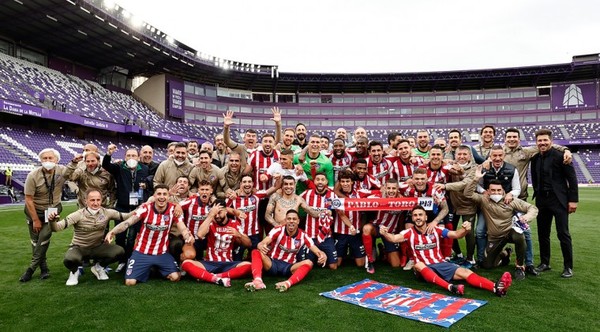 Atlético Madrid triunfó y se declara campeón en la Liga española