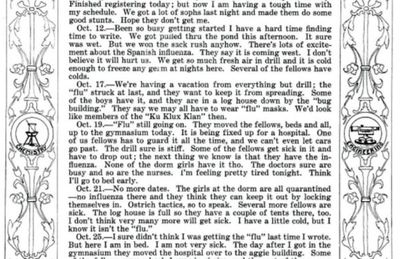 «El segundo síntoma es un ataque de “blues”»: diario de un estudiante en cuarentena (1918) - Cultural - ABC Color