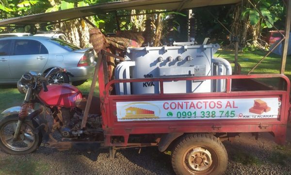 Recuperan transformador de la ANDE hurtado