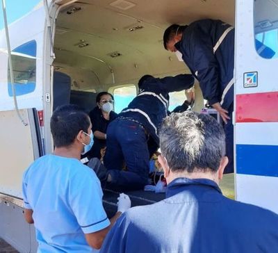 Niña herida durante balacera fue trasladada a Asunción vía aérea