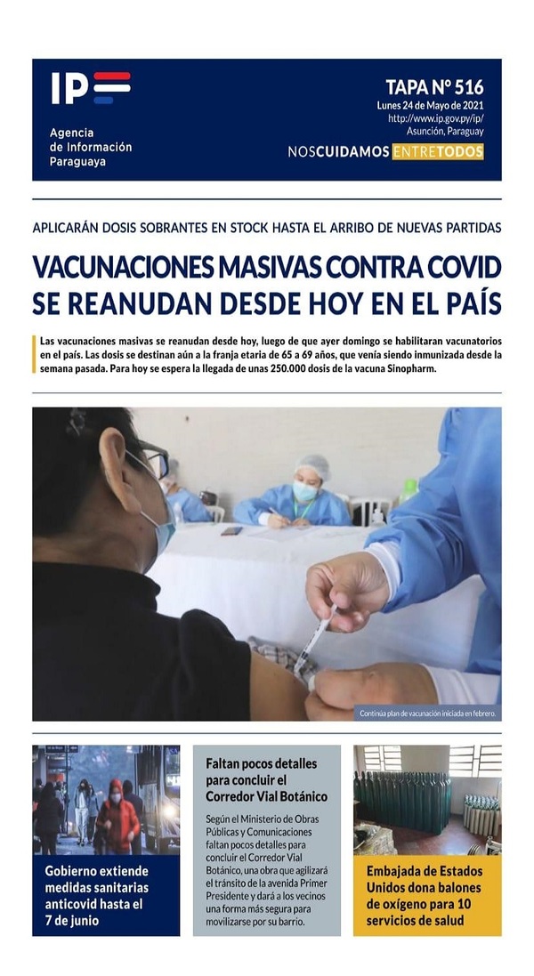 Portadas de este lunes 24 de mayo de 2021