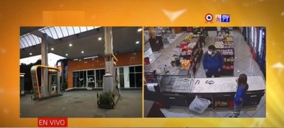 Inseguridad agobiante: Solitario ladrón asalta gasolinera | Noticias Paraguay