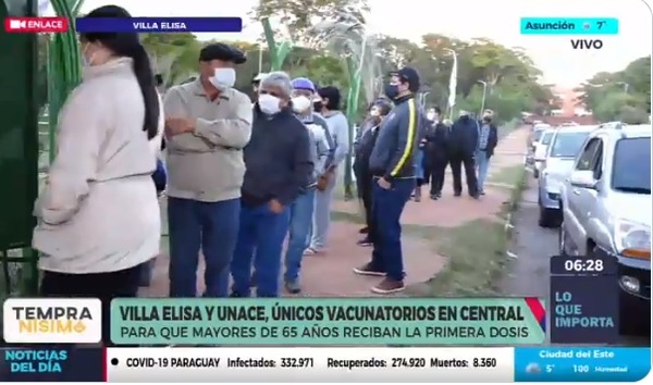 Con mínimos vacunatorios habilitados continúa hoy inmunización a mayores de 65 años - ADN Digital