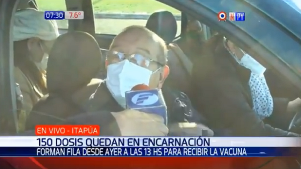 Esperaron 18 horas para vacunarse contra el Covid-19