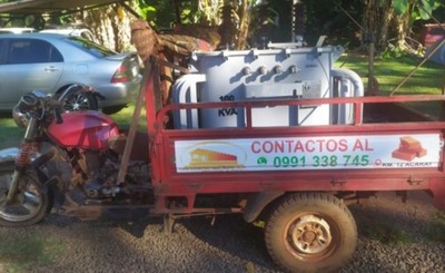 Recuperan transformador de la ANDE hurtado en Minga Guazú