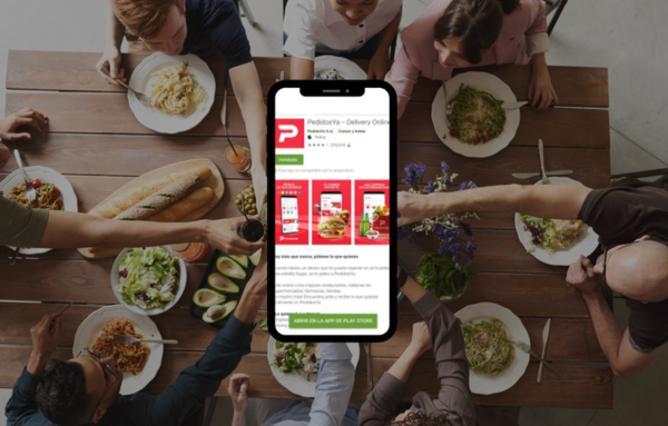 Comida a domicilio. Velocidad y efectividad a un tap de distancia