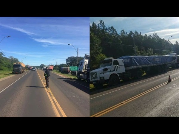 PARO DE CAMIONEROS: CIERRE INTERMITENTE DE RUTA EN VARIOS PUNTOS DEL PAÍS